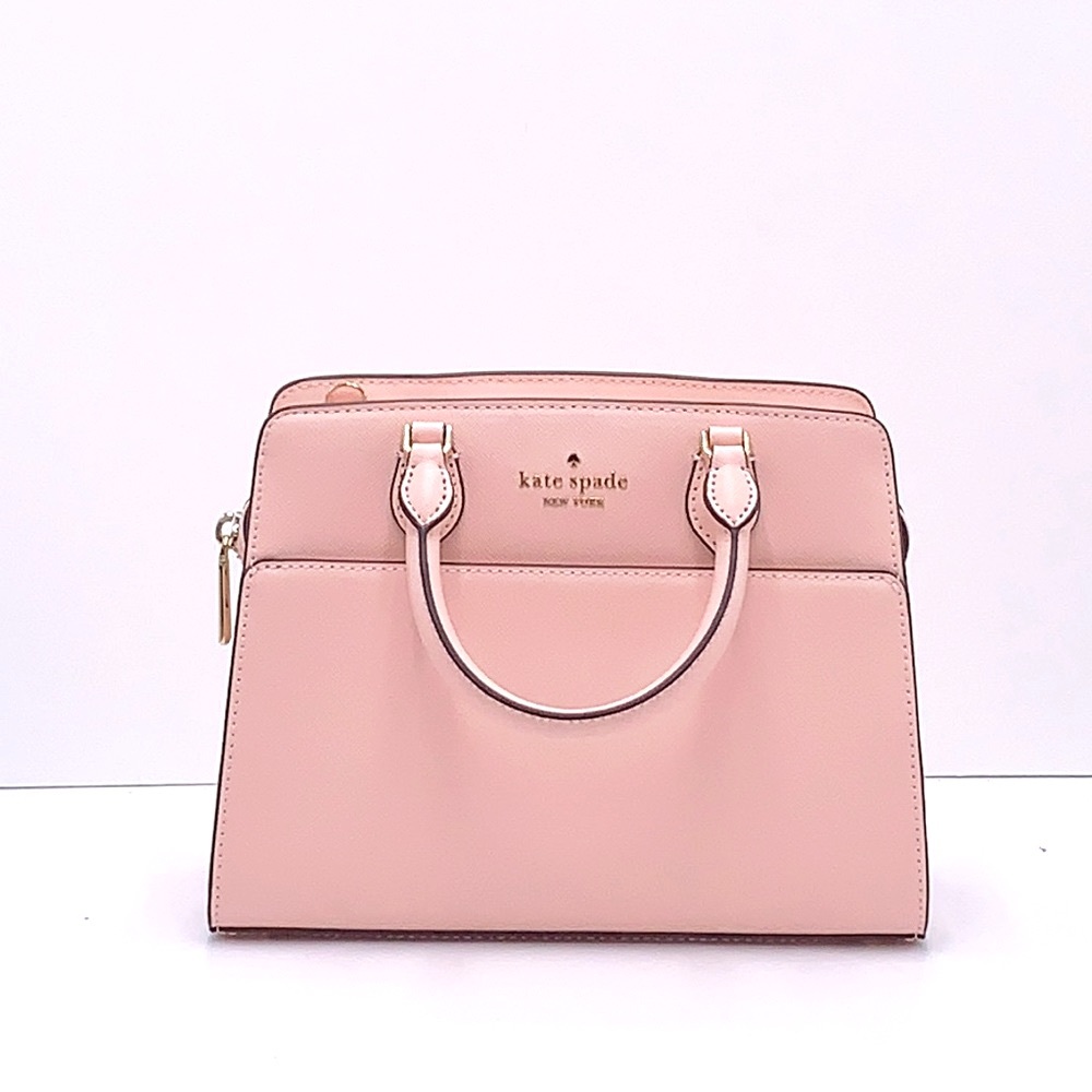 KATE SPADE Madison Saffiano Leather Small Satchel Conch Pink color - Picture 2 of 15